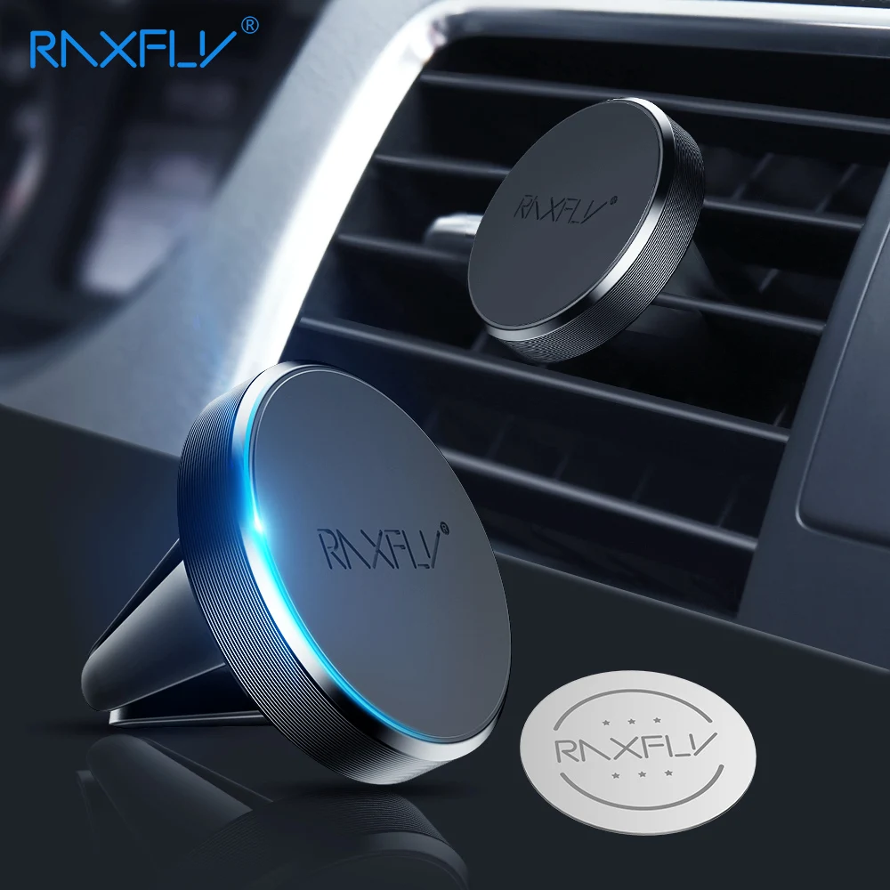 

RAXFLY Magnetic Phone Holder Car For Redmi 4X Note 5 Pro Air Vent Mount Holder For Phone in Car Magnet Stand For iPhone X XS MAX