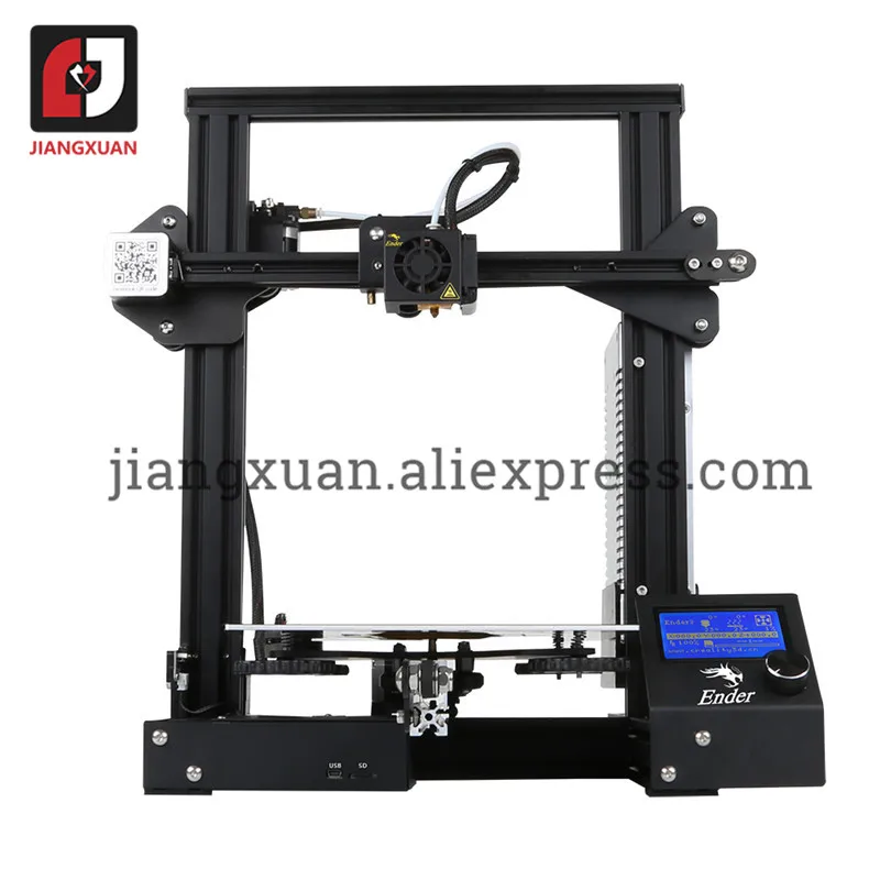 3D принтер Ender-3 V-slot reume Power Failure печать DIY KIT горячее закаленное стекло опционально
