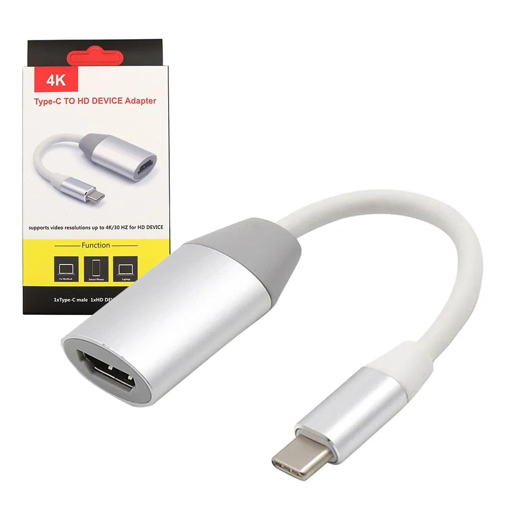 Универсальный USB-C USB 3,1 type-C к HDMI конвертер Кабель-адаптер для компьютера