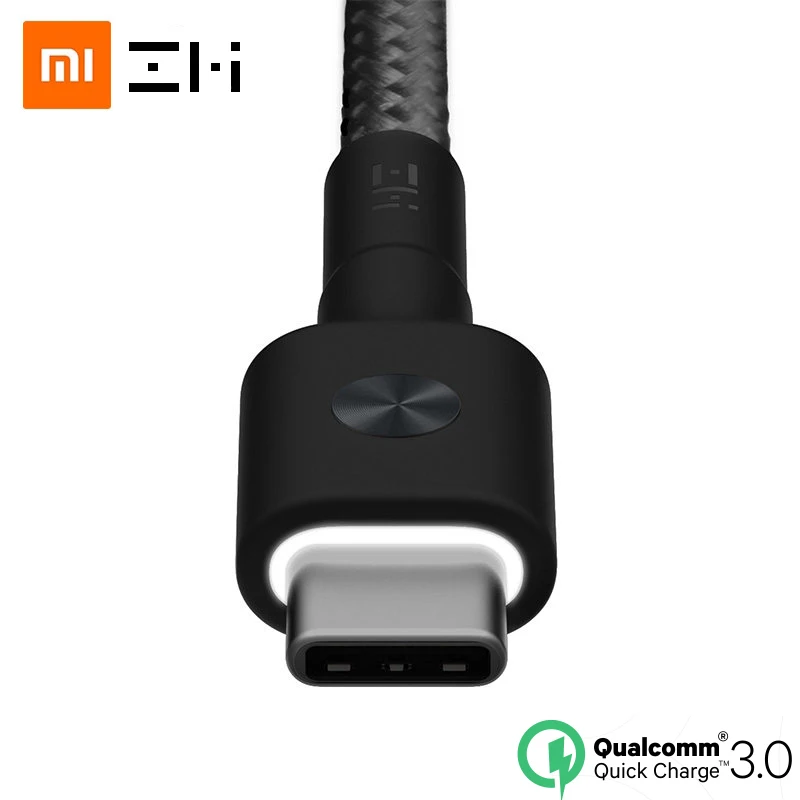 Оригинальный светодиодный светильник для xiaomi zmi кабель usb type c быстрая зарядка 3 0