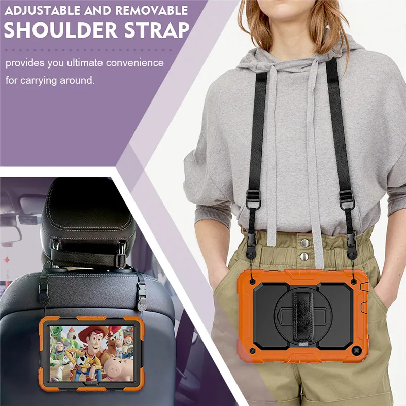 Tablet-Hülle für Kindle Fire 8 10 HD8 HD10 Plus 2020 2021, robuste, stoßfeste Silikonhülle für Kinder für HD 7 2017_voghion.com