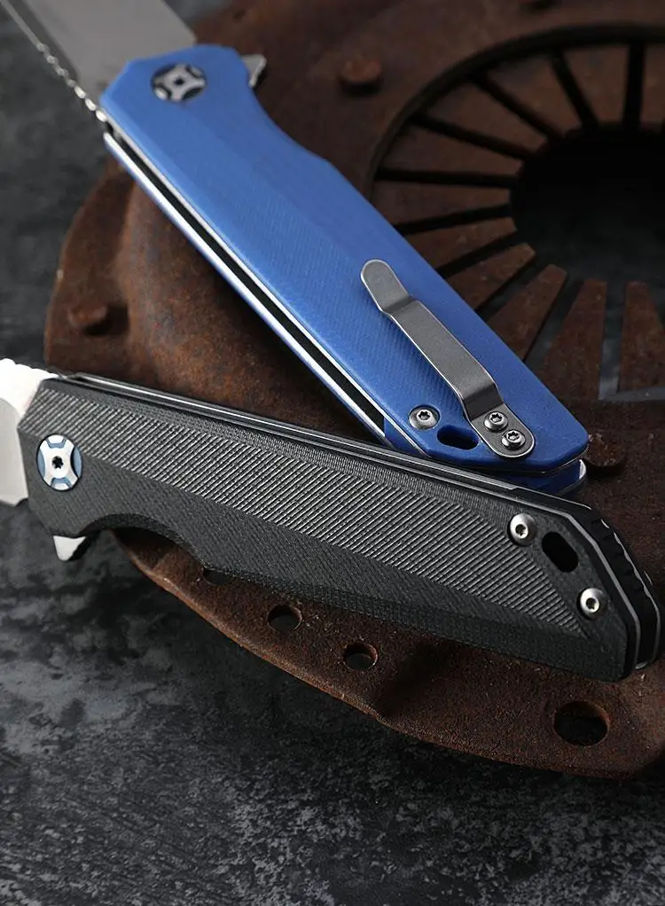 CH 3507 original D2 steel folding knife G10 handle ball bearing tumbling outdoor camping knives hunting fishing pocket EDC tool