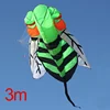 Outdoor Fun Sports For Adults   3m/4m  Single Line Power  Software Animal Hornet  Bee Kite  With  Handle And Line Good Flying 3