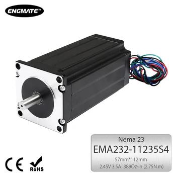 

ENGMATE Nema 23 Stepper Motor 389Oz-In 2-Phase 3.5A For CNC Mill Router Cutter