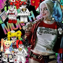 Блоки Харли Куинн набор игрушек DC фильм Джокер Аркхэм Бэтмен отряд самоубийц ядовитый плюща создатель Фигурки Мстителей технические блоки игрушки