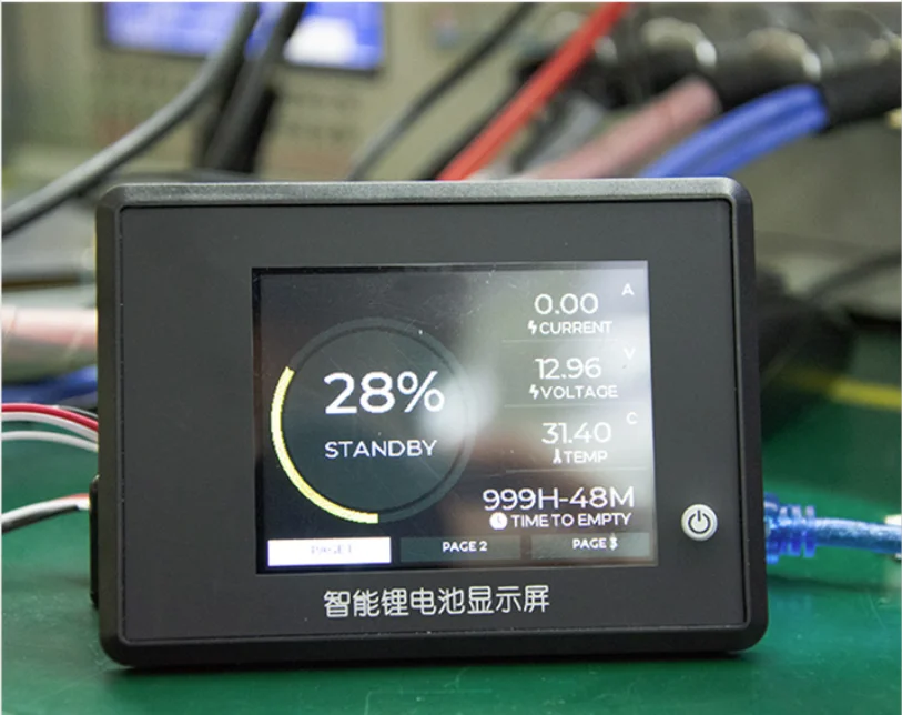 JBD LCD Display Touch Screen 3S-24S Lithium Battery BMS Smart LCD Display Touch Screen for Xiaoxiang APP with UART RS485 Ports