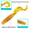 10Pcs Soft Silicone Fishing Lures 4.8cm 1.2g Worm Jigging Wobblers Shrimp Fishy Smell Additive Tackle Bass Carp Artificial Baits ► Photo 3/6