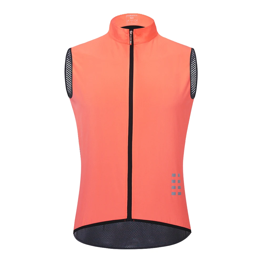 Pink WOSAWE светоотражающий велосипедный жилет ветрозащитный легкий Ciclismo Mtb велосипед без Рукавов Джерси дышащая сетка одежда для велоспорта жилет - Цвет: Pink