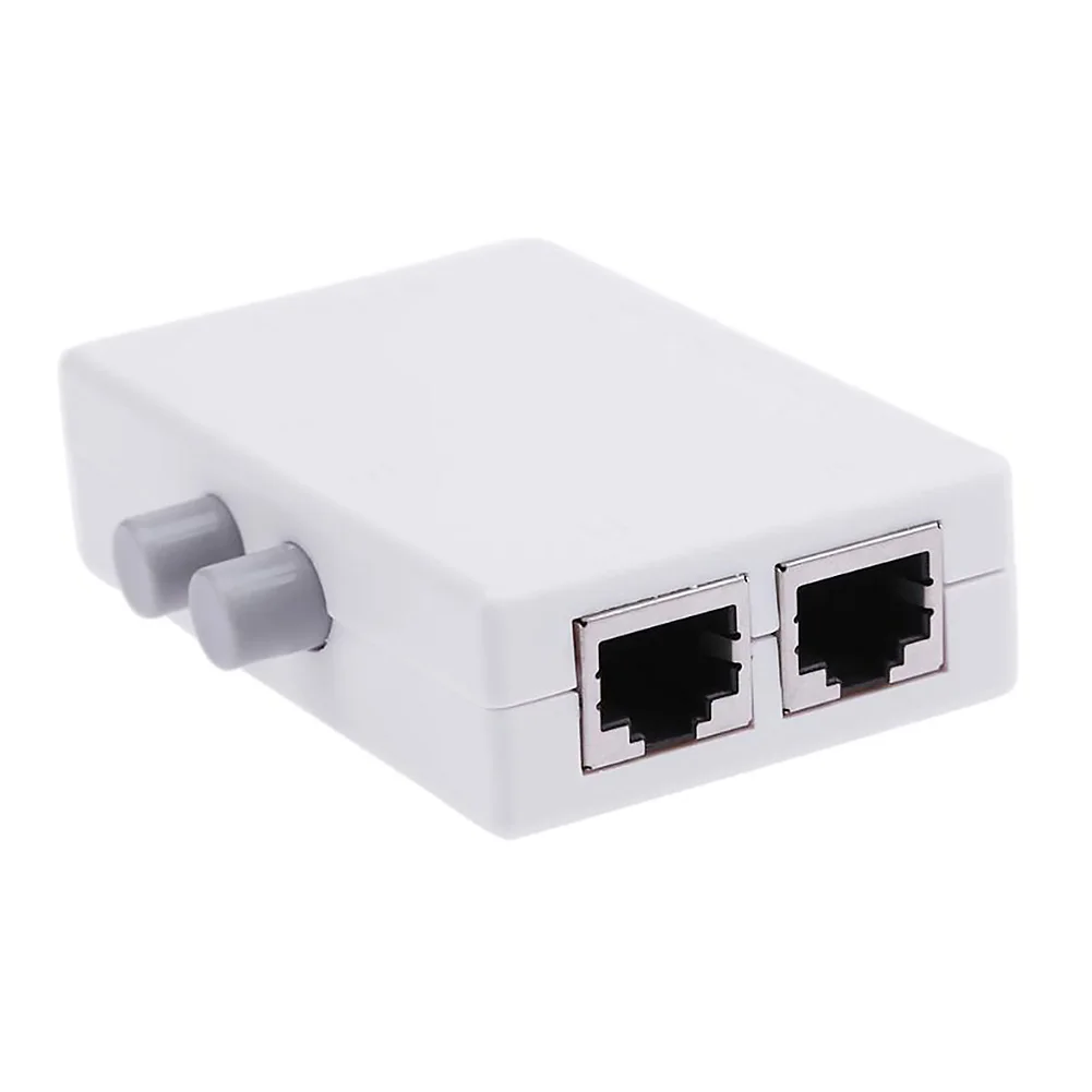 2 порта Plug And Play современный Ethernet мини низкая стоимость RJ45 бесшумный компактный простой в эксплуатации практичный сетевой переключатель Destop