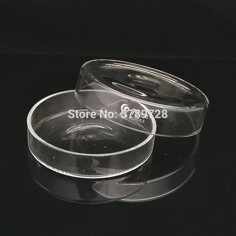Piastre Petri In Vetro Borosilicato - 6 Pezzi Con Coperchio Per Coltura Batterica