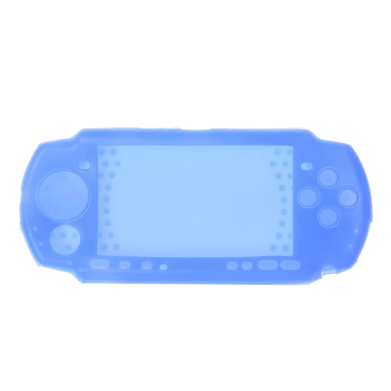 Синий Силиконовый мягкий защитный чехол Подставка для Sony playstation Портативный psp 2000 3000 консоль для psp 3000 защитный кожаный чехол - Цвет: Синий
