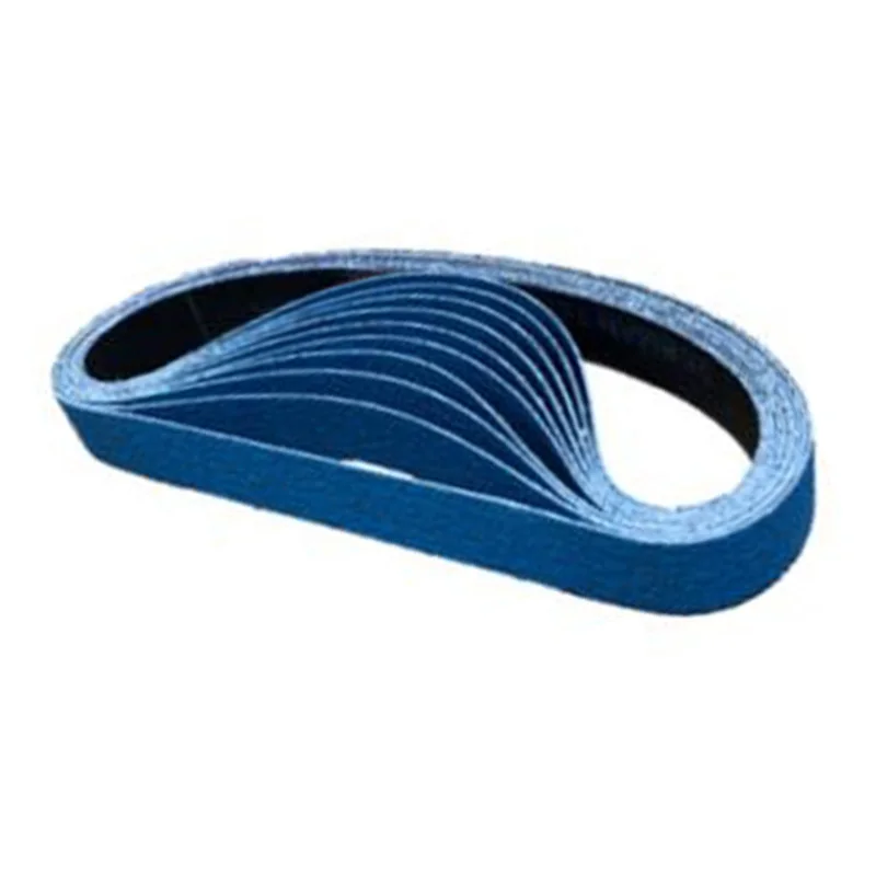 9 шт./компл. 20 мм X 520 мм Поддержка файлов Zirconia шлифовальный Ремни 40/60/80 Грит инструменты
