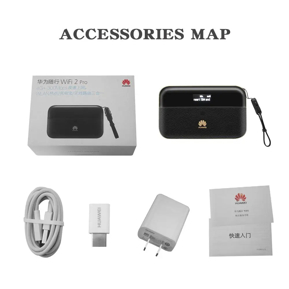 Роутер huawei e5885 4g rj45 cat6 300 Мбит/с 3g Wi Fi точка доступа Карманный sim карта Ethernet 6400 мА/ч