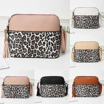 

Women's Leopard-print Tassel Shoulder Bag Retro Messenger Bag Fashion Wild Bag 2020 New Наплечные Сумки Bolsas De Hombro