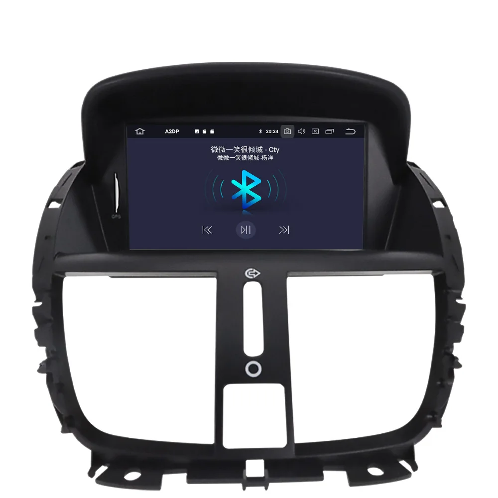 DSP Android 9.0 Car Stereo Smart Multimedia DVD Player GPS for Peugeot 207 2008-2014 Audio Video radio tape recorder head unit
