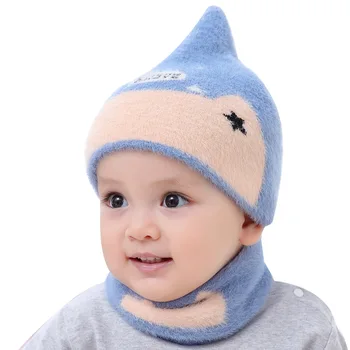 

Sbaby Baby Winter Warmer Scarf Star Print Hat Infant Collar Scarves Neckerchiefs Headwear Set