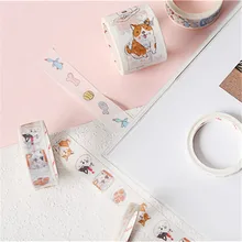 Лопата для домашних животных и бумажная лента сочетание оборудования 5 рулонная Упаковка Креативный DIY карманный блокнот декоративный альбом наклеек Adh