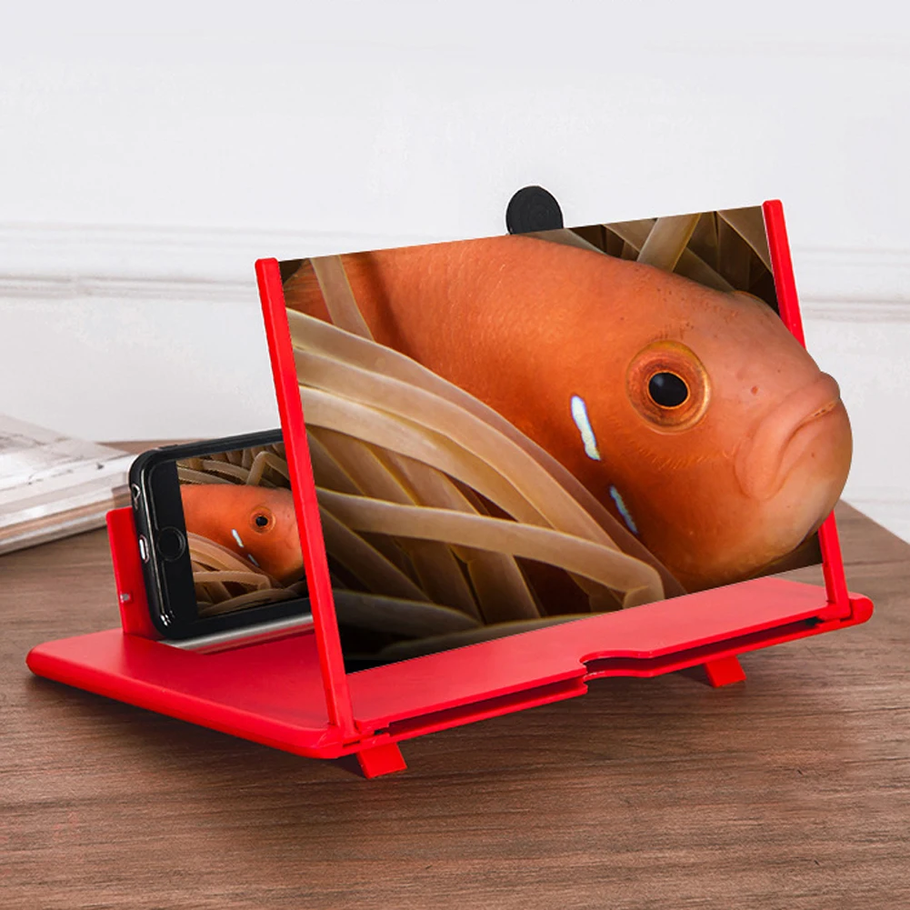 3D Video HD phone Screen Amplifier Mobile Phone Magnifying Glass HD Stand For Video Folding Screen 