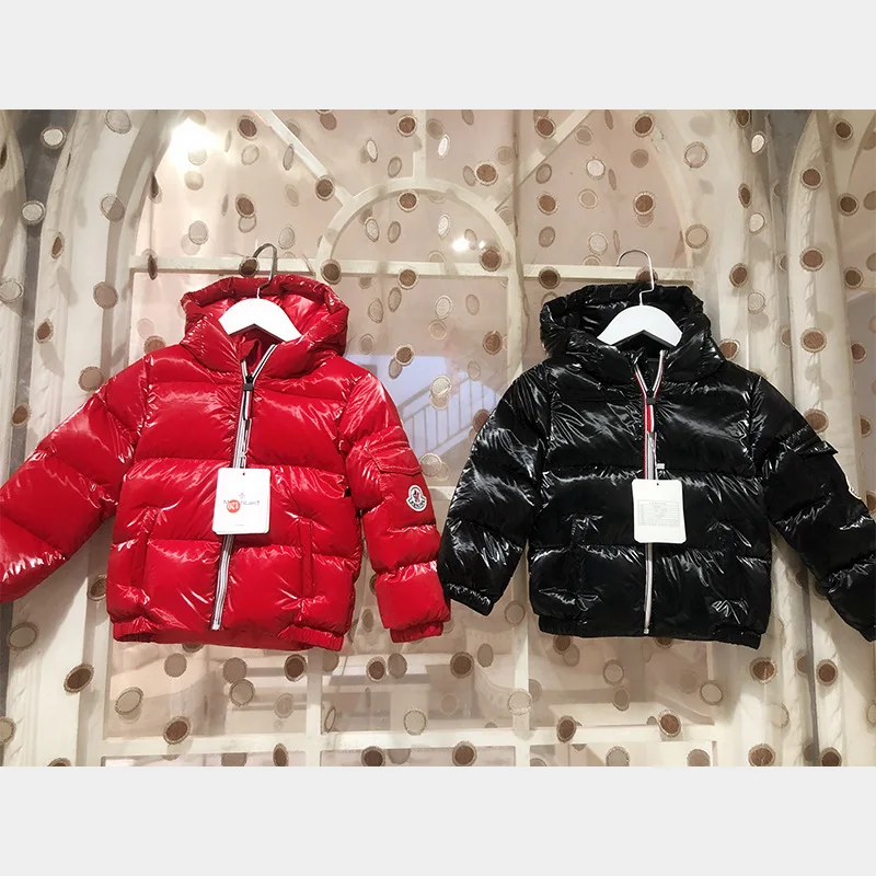 Children Coat Baby Girls Winter Coats Long Sleeve Girl's Warm Jacket Winter Outerwear White Duck Down Bright Color 2-8 Year