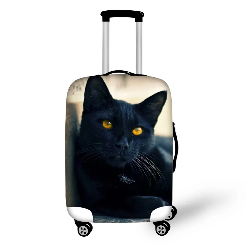 HaoYun защитный чехол для чемодана черные кошки принт эластичный Пыльник-Багажник на крыше крышка фантазия животное водонепроницаемые