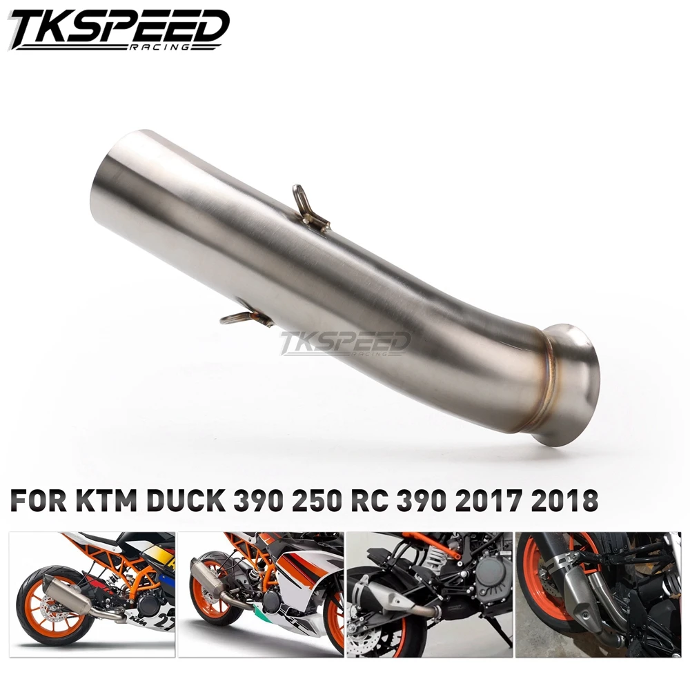 Для KTM Duck 390 250 Duck RC 390 RC RC390 17 slip мотоциклетный глушитель средняя труба