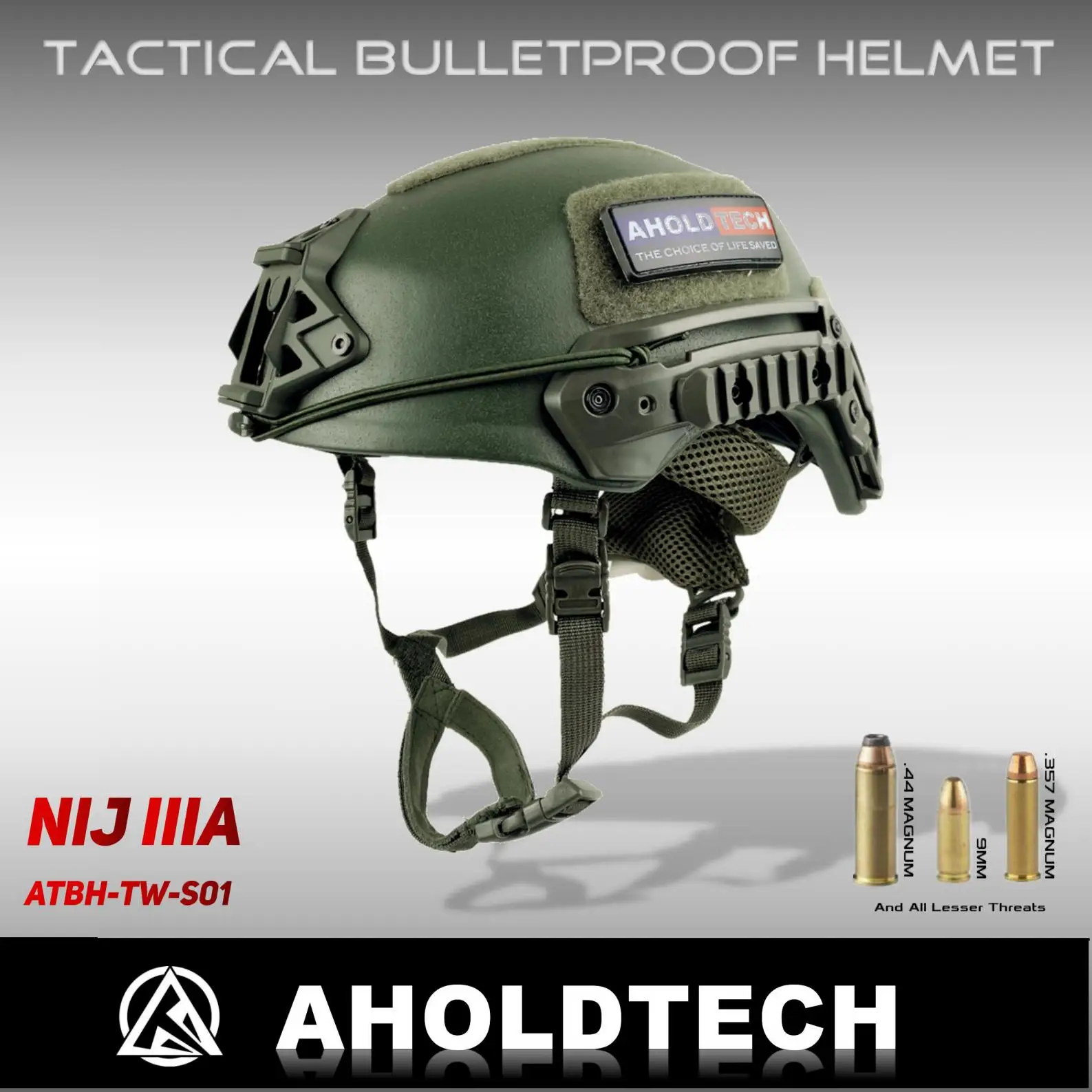 Aholdtech-Casco táctico de aramida de PE, cámara 3A ISO NIJ IIIA, compatible con BOA Dial EPIC Liner, de corte alto, balístico, a prueba de balas