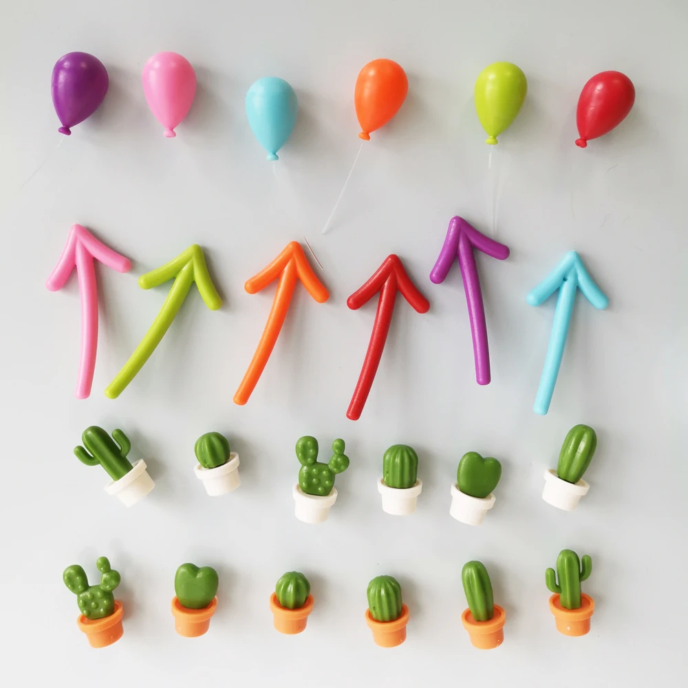 Fridge Magnet Arrow Balloon Cactus Cloud Note Refrigerator Magnetic Whiteboard Sticker for Christmas Home Decoration in Kitchen magnetic fridge magnets magnetic sticker magnetic fridge stickers