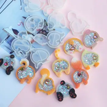 

DIY Craft Pendant Making Molds Animal Butt Shape Quicksand Drop Oil Epoxy Mold