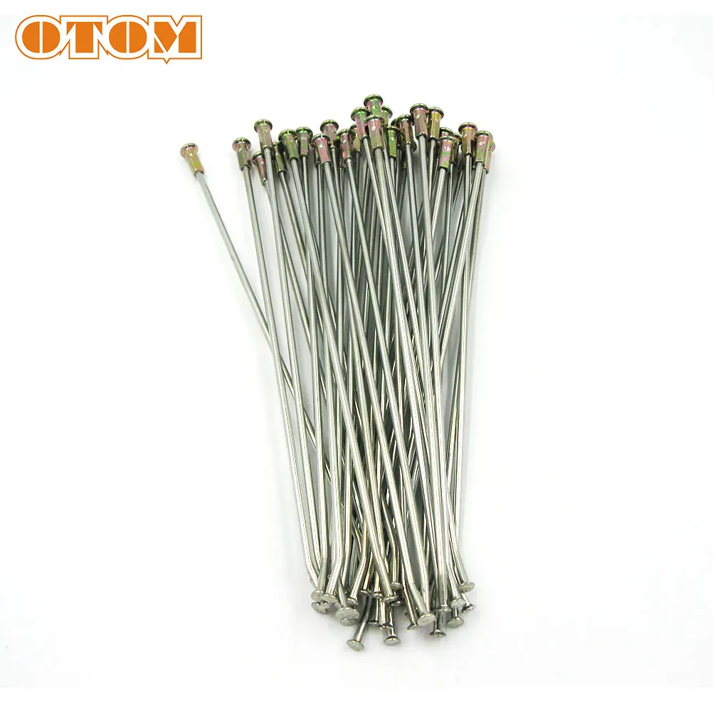 OTOM 36Pcs Bicycle Steel Spokes Motorcycle 21" Front 18" 19" Rear Wheel Spoke Screw Bolt Nuts Nipples For HONDA CRF CR125R 250RX