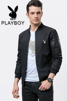 

Weilinte 2020 PlayBoy leather jacket windbreaker men jacket goth coat