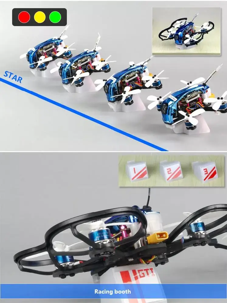 RCtown 98 мм 3S 2 дюйма Whoop FPV гоночный Дрон BNF/PNP 4 FC OSD 20A Blheli_S бесщеточный ESC 200mW VTX 1080P DVR CADDX