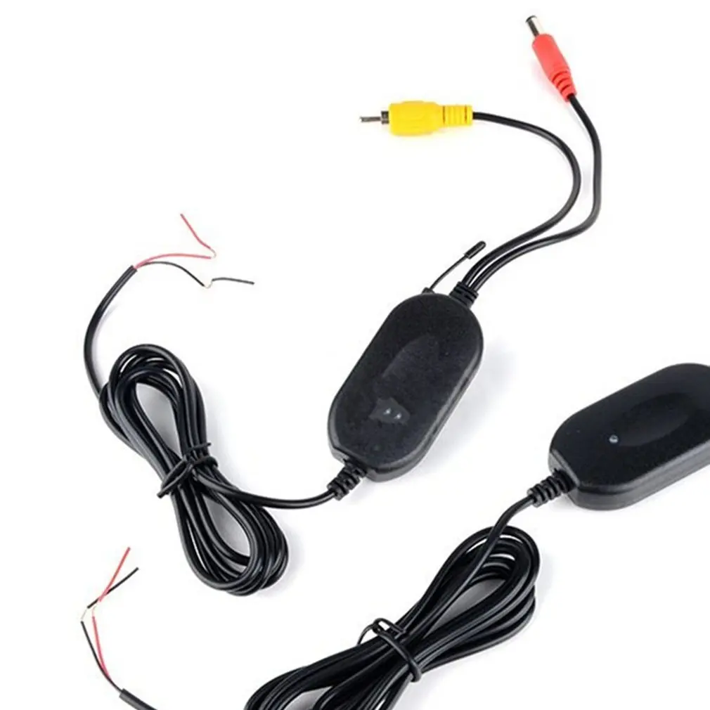 Transmissor de Vídeo sem Fio para Câmera Traseira do Carro e Tela Receptor Visão Monitor Dvd Reverso Backup Retrovisor Cam 2.4g Kit 2 fio para carro 2.4 ghz, câmera com