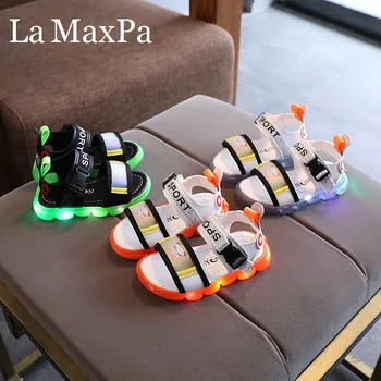 

Kids Led Shoes Baby Boys Sandals 2020 Summer New Boy Girls Beach Shoes Kids Casual Sandals Children Fashion Sport Sandals