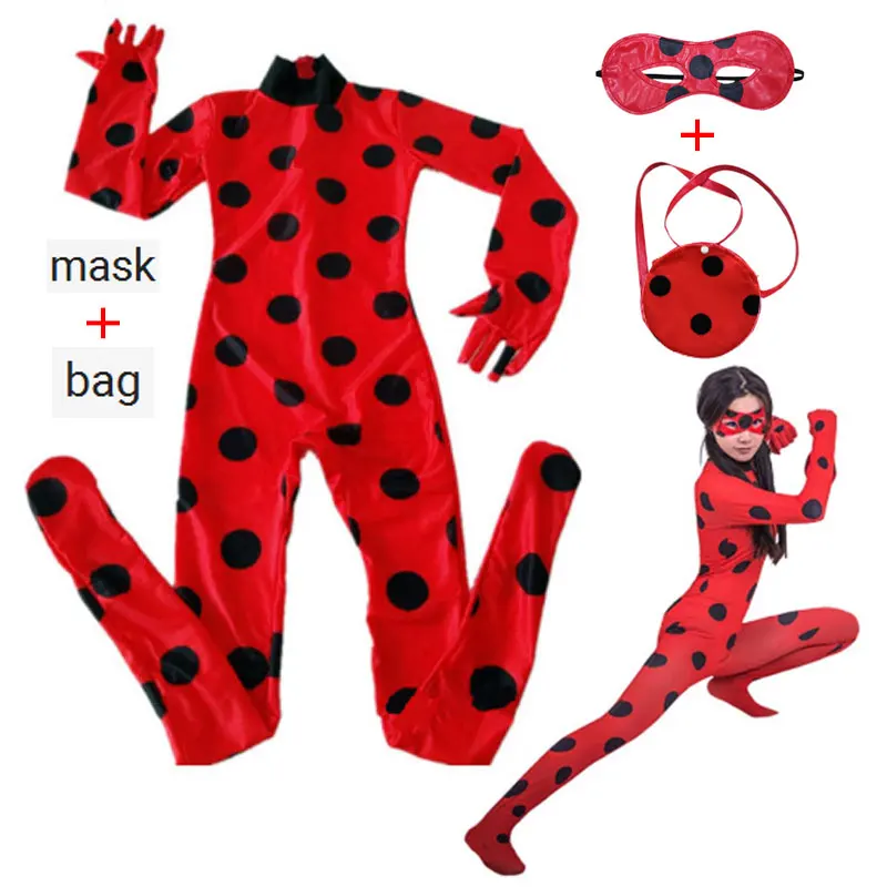 

2020Kids Carnival Costume Lady Bug Cosplay Sets Ladybug Halloween Christmas Party Costume Kids Sailor Girl Set Spot