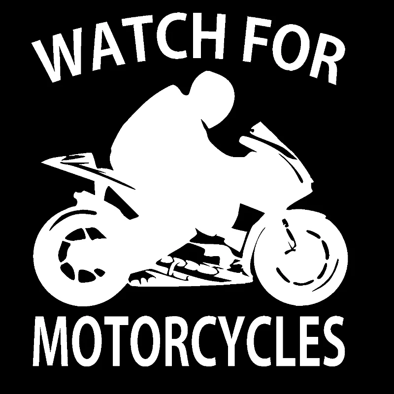 

17*15.2cm Watch for motorcycles sportbike vinyl decal sticker Funny Car Window Bumper Novelty JDM Drift Vinyl Decal Sticker