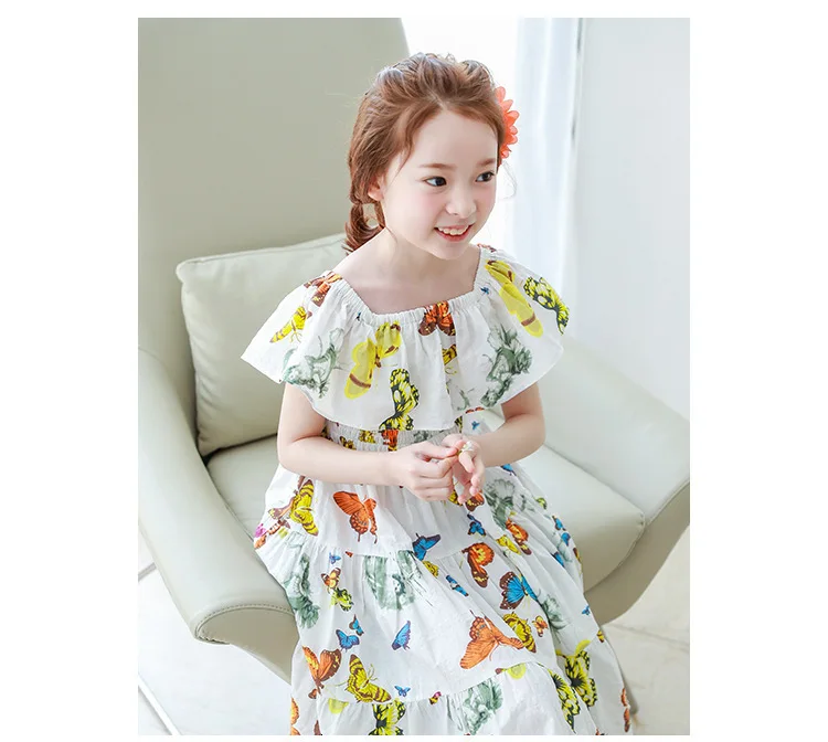 maxi long big little girls dresses summer 2017 mid-calf print ruffles long girls dresses beach holiday children clothing  5 6 7 8 9 10 11 12 13 14 15 16 years old little big girl dress girls dresses clothing (10)