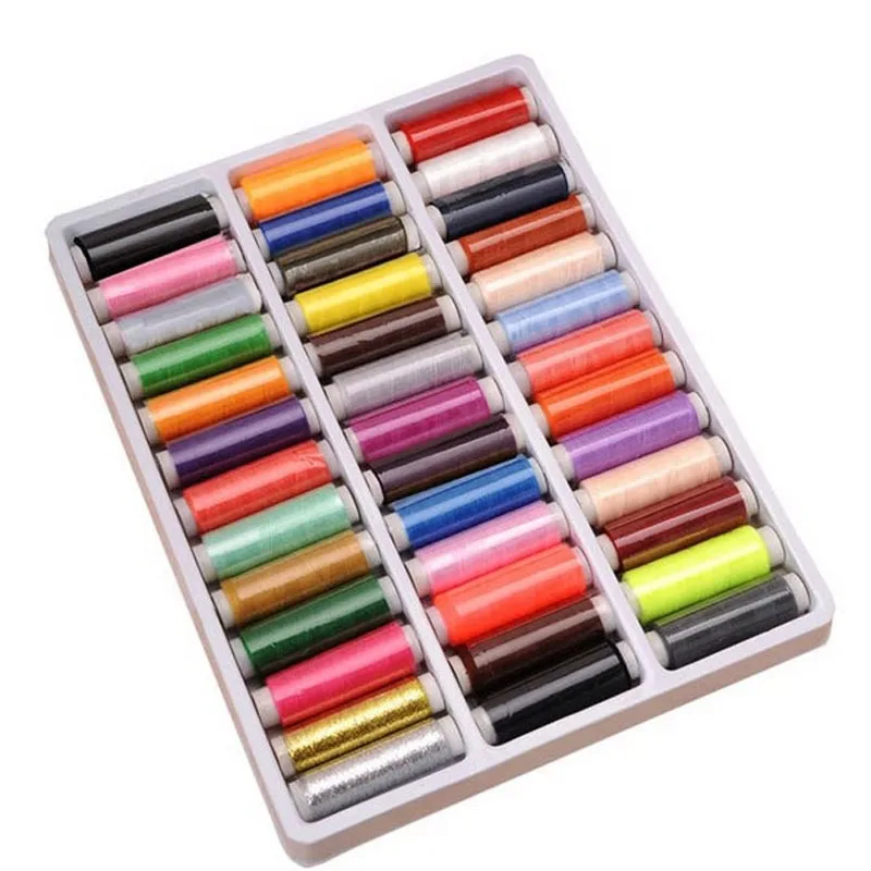 39 цветов/набор 402 тонкая швейная нить для ручного шитья промышленных станков P666