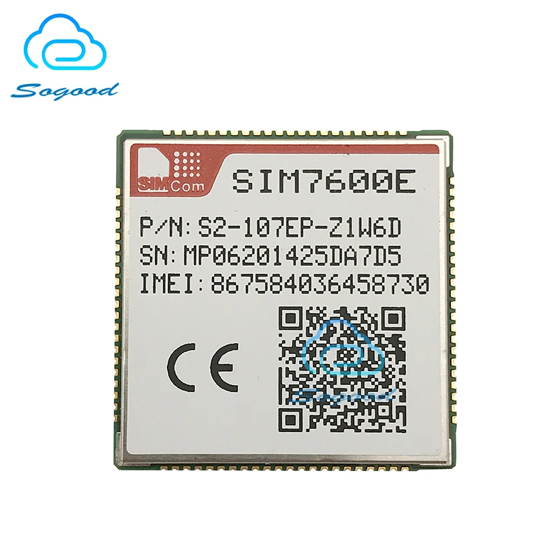 Модуль SIMCOM SIM7600E LCC LTE CAT1 LTE-FDD B1/B3/B5/B7/B8/B20 LTE-TDD B38/B40/B41 GSM 900/1800 МГц |