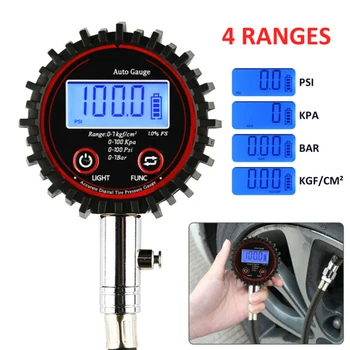 

High Precision Digital Car Wheel Tire Air Pressure Gauge 4 Unit Tyre Tester Vehicle Tester Inflation Monitoring Manometro