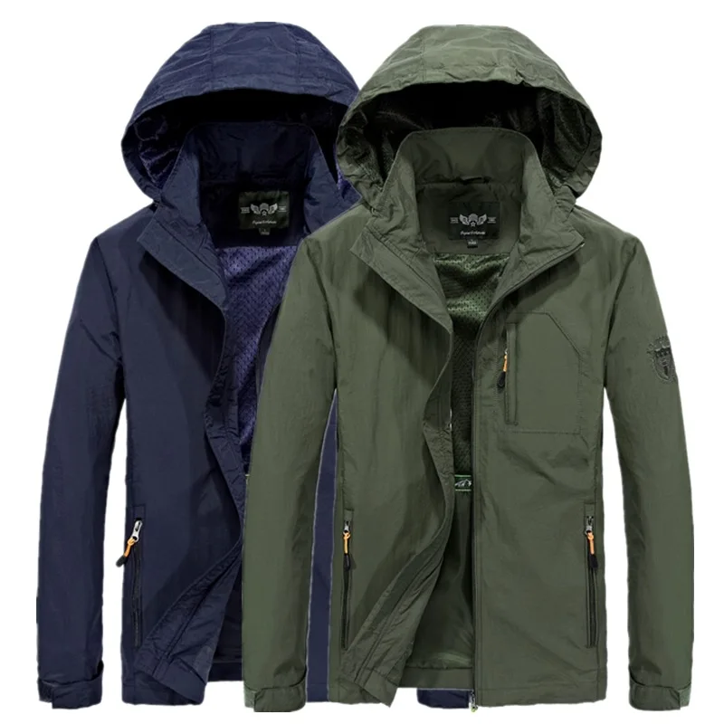 Manufacturers Direct Selling New Style Men Single Layer Tactical Raincoat Jacket Thin Type for Spring And Autumn Coat Customizab