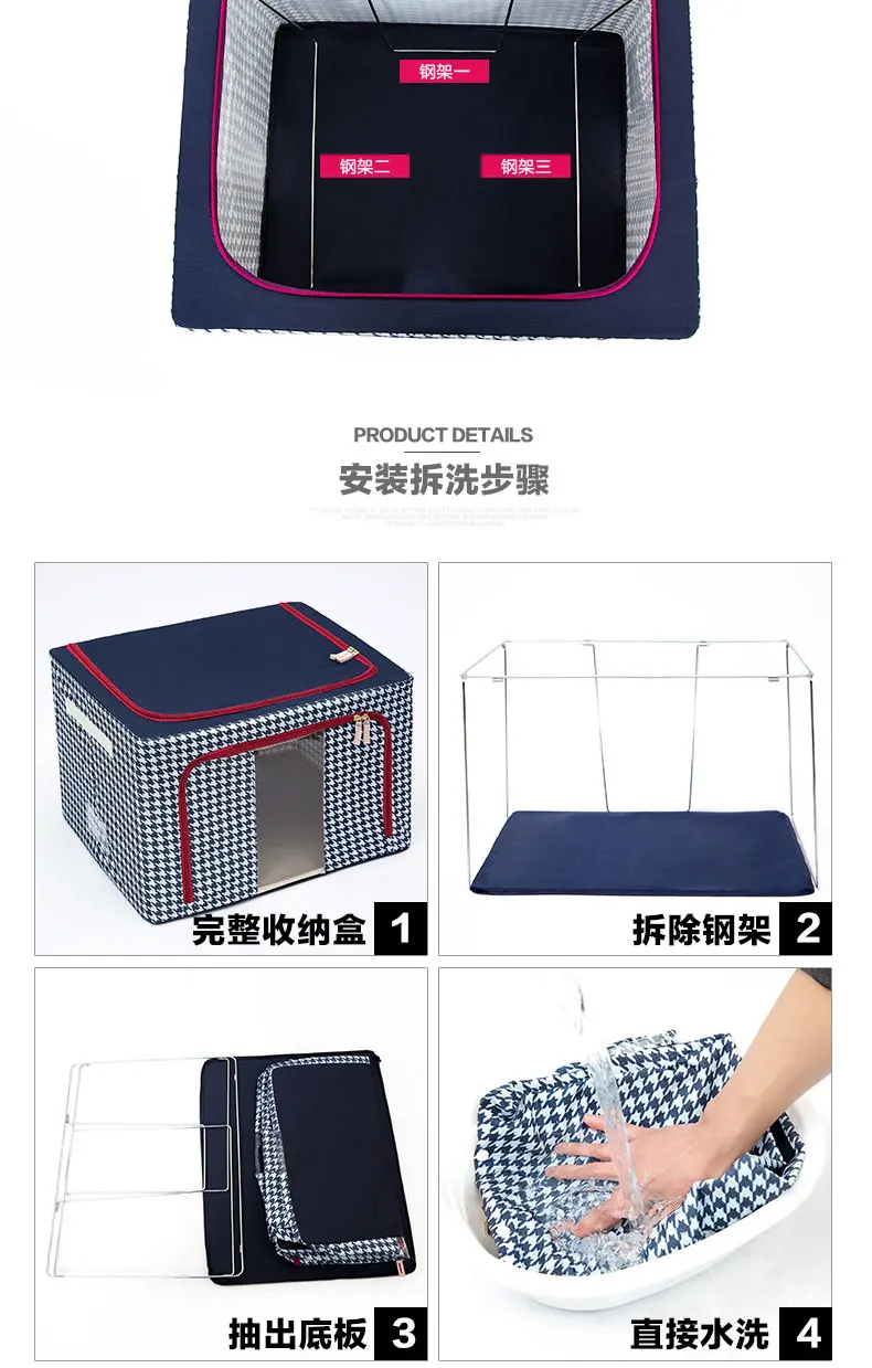 Clothes Spinning Storage Oxford Cloth Packing Blanket Organizing Box Clothes Storage Box Storage Folding Bag Large Size