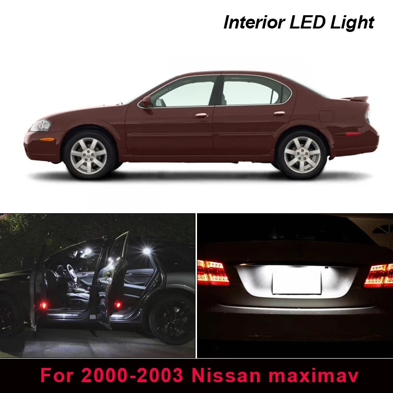13 x Ксеноновые белые светодиодсветодиодный лампы s посылка для 2000-2003 Nissan maxima