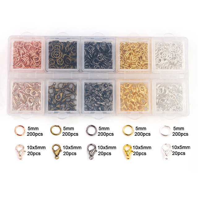 Set Box 3 4 5 6 7 8 10mm 8 Colors Open Jump Rings Split Rings Link Loop For DIY Jewelry Making Findings Connector