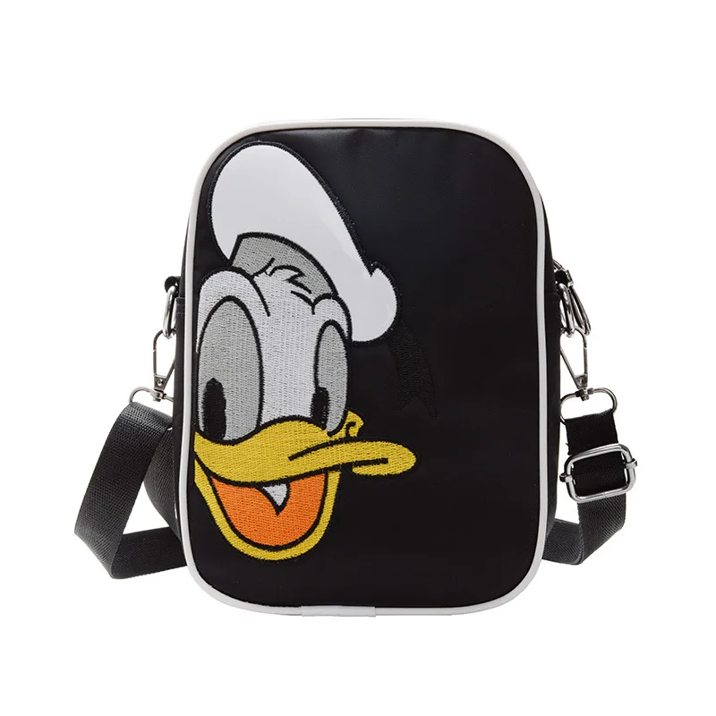 

Disney Donald Duck Shoulder Bag Cartoon Pu Lady Crossbody Bag Boy Girl Sports Bag Mobile Phone Bag Purse Shopping Bag