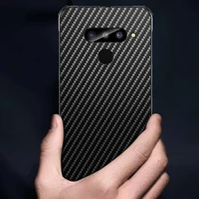 Стильный чехол из углеродного волокна для LG G8 ThinQ LM-G820N чехол LG G7 ThinQ Алюминиевый металлический бампер чехол для телефона для LG V50 V40 чехол Capa