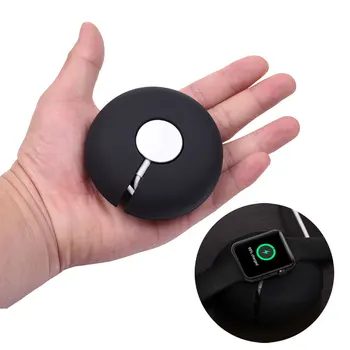 

For Apple Watch Charging Case Soft Silicone Charger Holder Stand Dock Case Protective Storage Case for iWatch Series 4/3/2/1