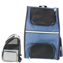 Уличная Сумка-переноска для собак, складная Передняя сумка для собак, портативный дорожный рюкзак с двойным плечом, сетчатый рюкзак на голову