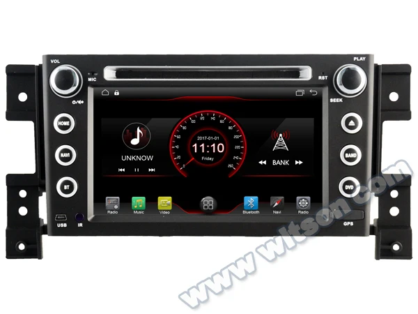 Top 7" Android 9.0 OS Car DVD Multimedia Navigation GPS Radio for Suzuki Grand Vitara 2005-2015 with Car Play / Android Auto Support 3