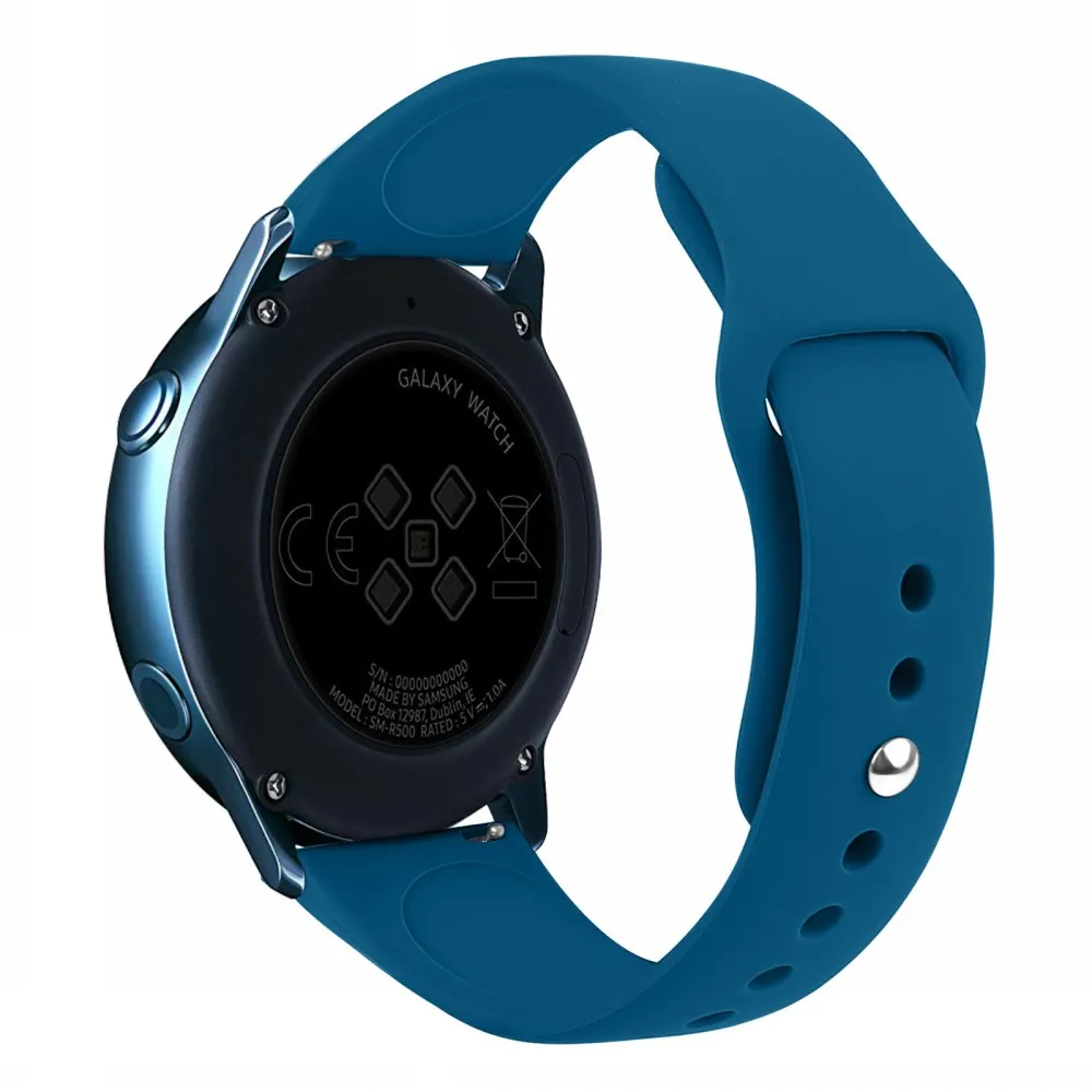 20 мм силиконовый ремешок для часов samsung Galaxy Watch Active 42 мм gear S2 Sport замена Браслет ремешок для SM-R500 SM-R810