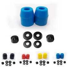 Skateboard Truck Shock Absorber Set Rebuild Bushings Washers Pivot Cups For 7 Inch Skateboard Brackets Scooter Accessories